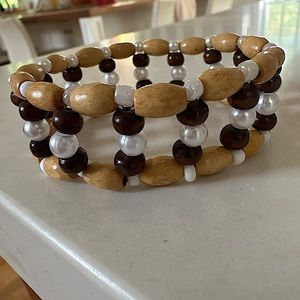Handmade beaded stretch bracelet